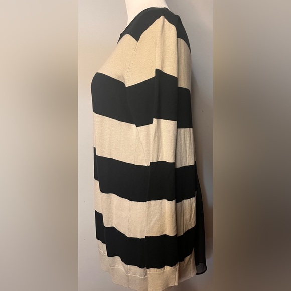 LOGO Lori Goldstein Cashmere Blend Horizontally Striped Sweater!! - Picture 3 of 11